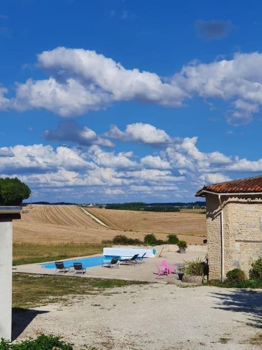 French Farmhouse Retreat With Pool & Superb Views. Blanzac  Экстерьер фото